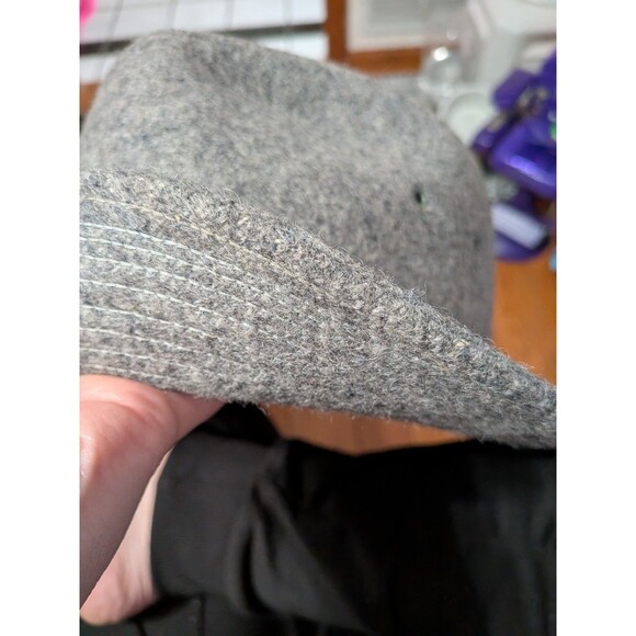 Vintage USA Union-Made Wool Felt Outback, Safari Fedora Hat Large Grandpacore - Picture 9 of 12